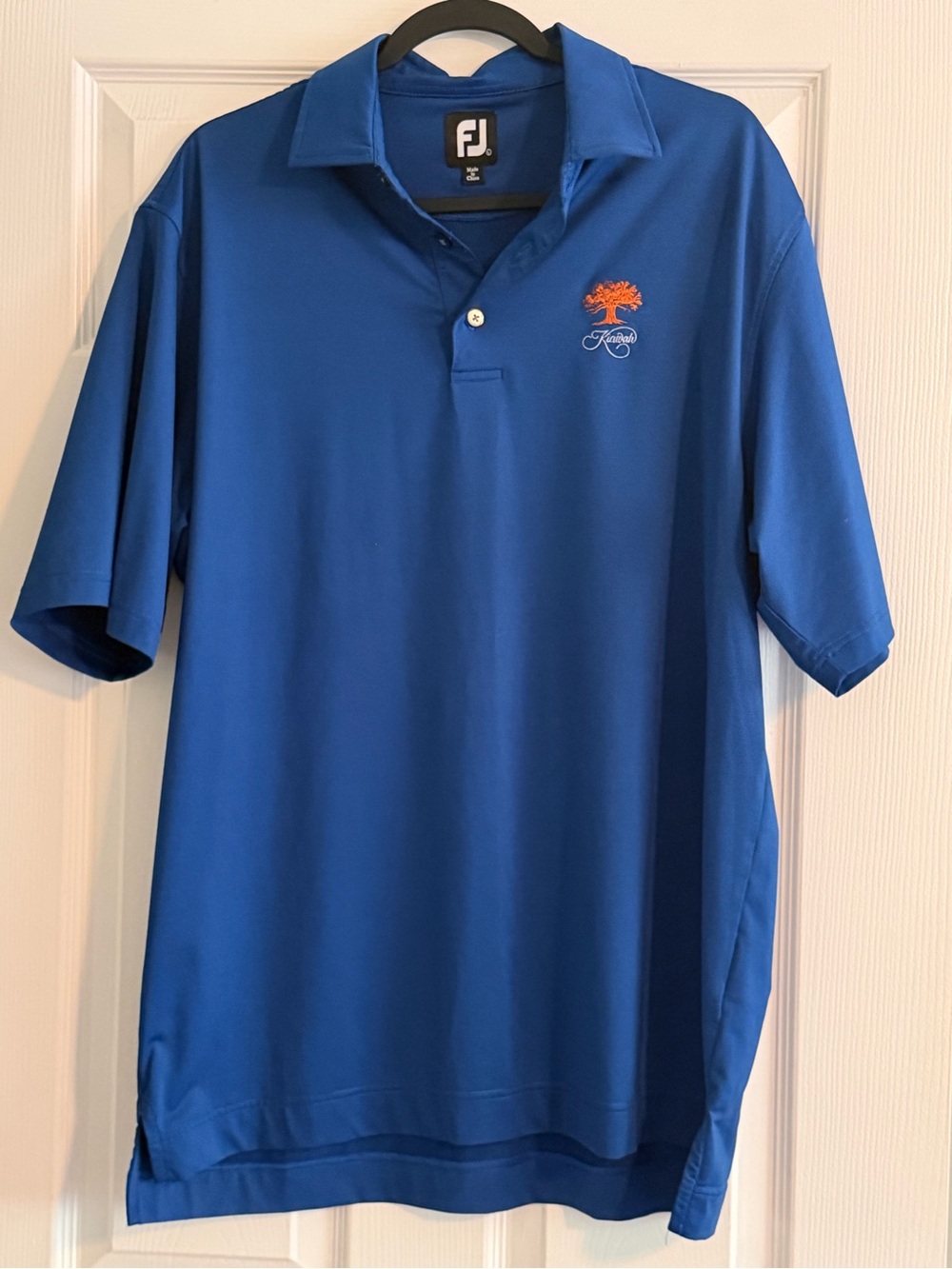 FootJoy Men's Blue Performance Golf Polo from Kiawah Island Course